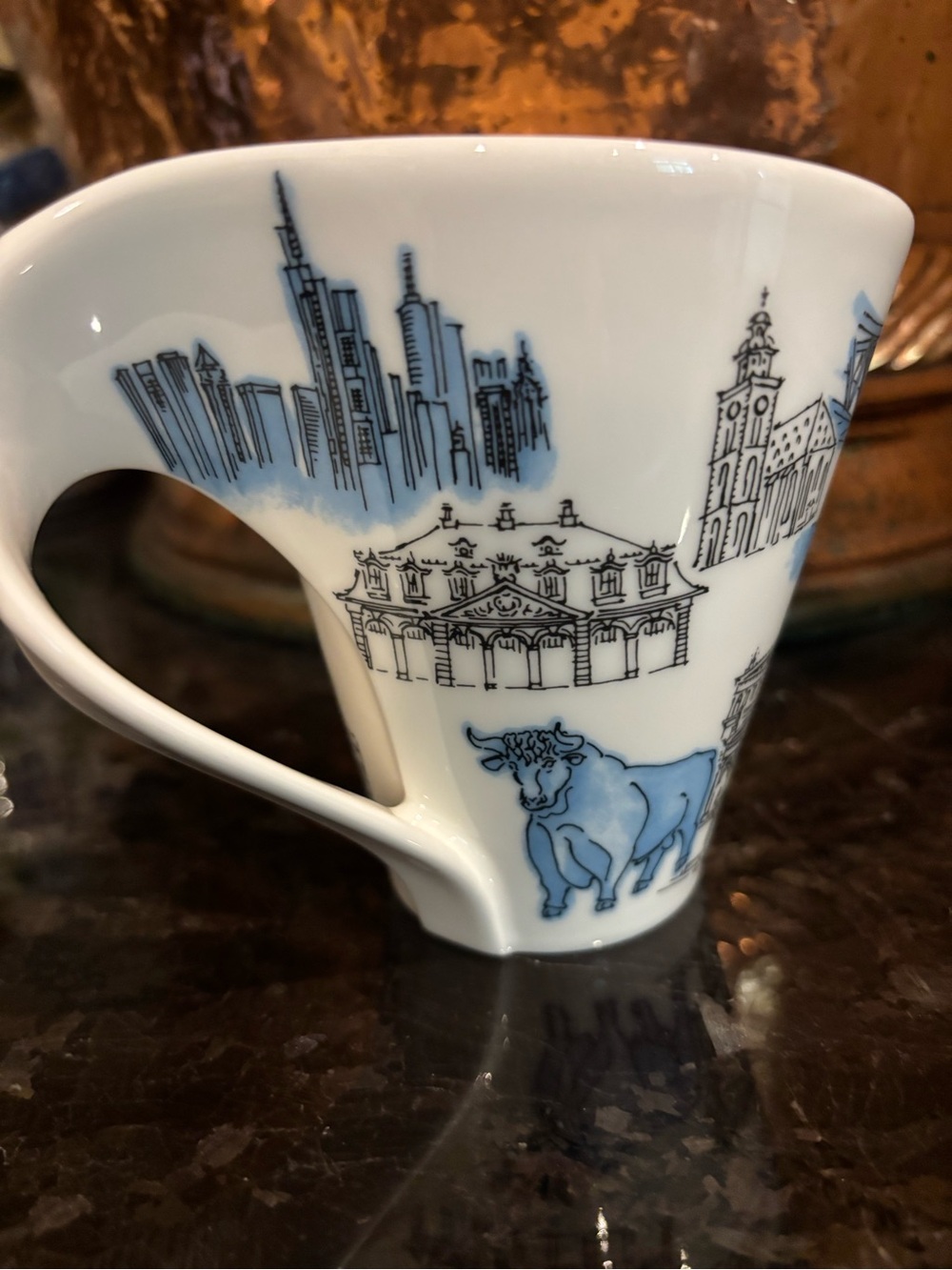 Villeroy & Boch New Wave Caffe Cities of the World Frankfurt Mug - Picture 2 of 5